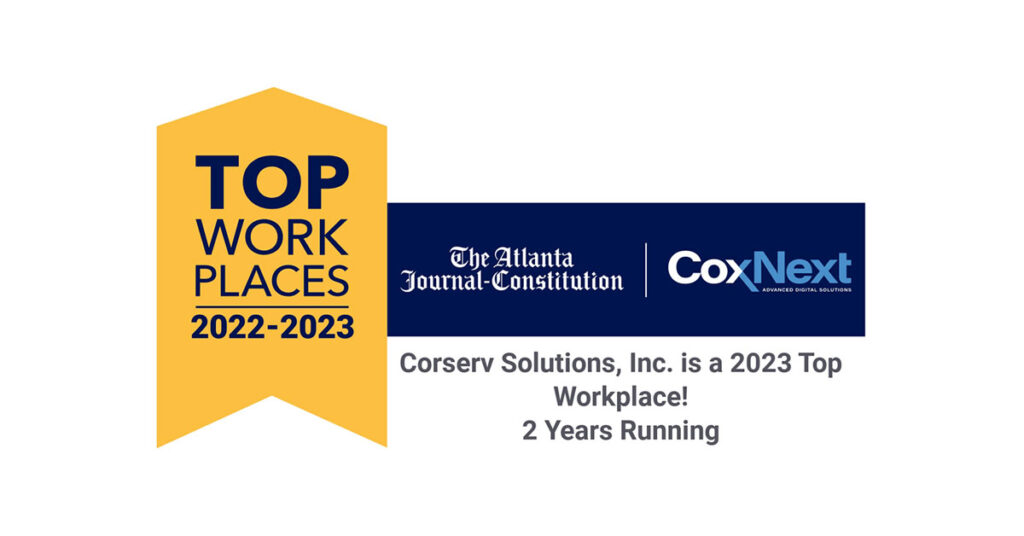 Top Work Places Award CorServ