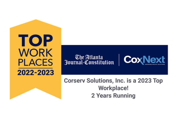 Top Work Places Award CorServ