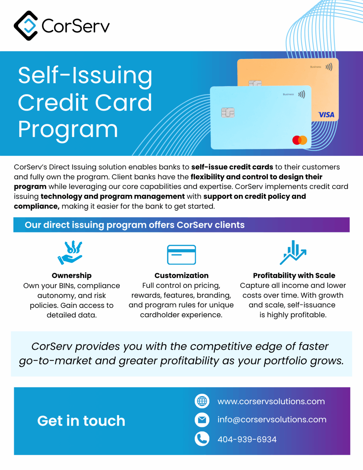 Self-Issuing Program Guide - CorServ Solutions